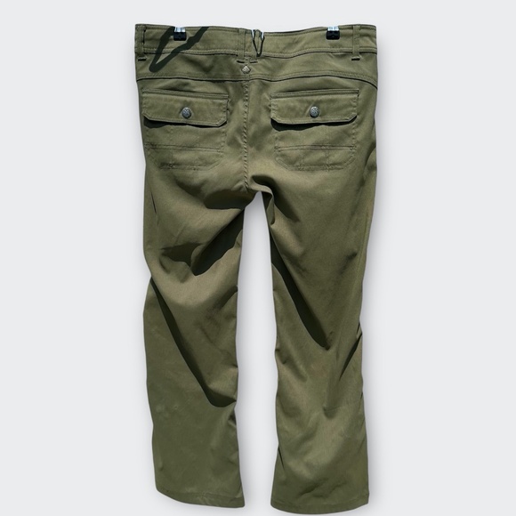 PrAna Halle Pant Bootcut Low UPF Gorpcore Outdoor Hiking Slate Green 10 Short - Picture 7 of 14